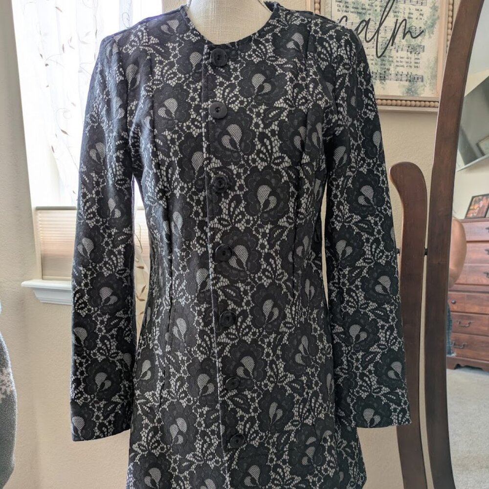 CAbi Brown jacquard jacket
